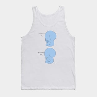 Deep Breathing Elephant Tank Top